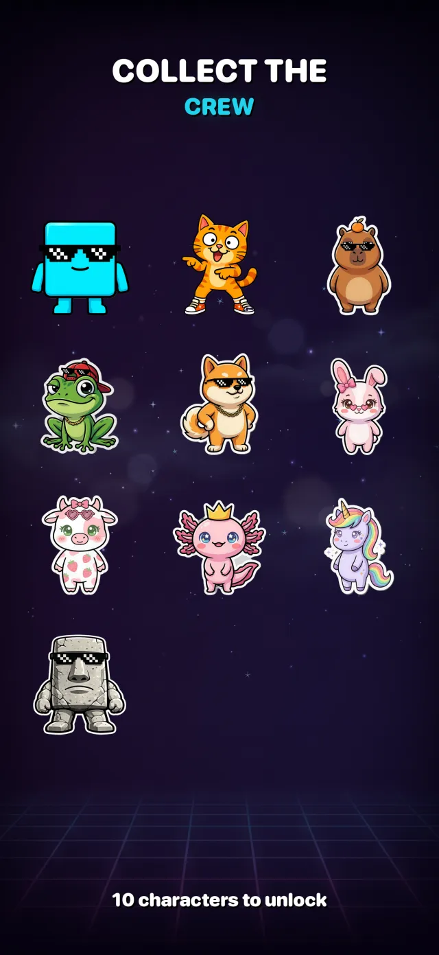 The character roster